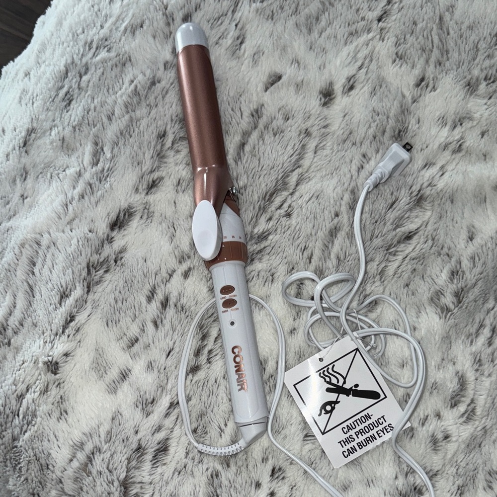 Conair White and pink Curling Iron